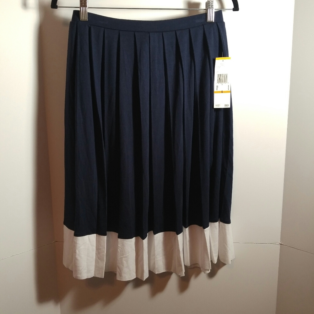 Anne Klein Womans Pleated Skirt